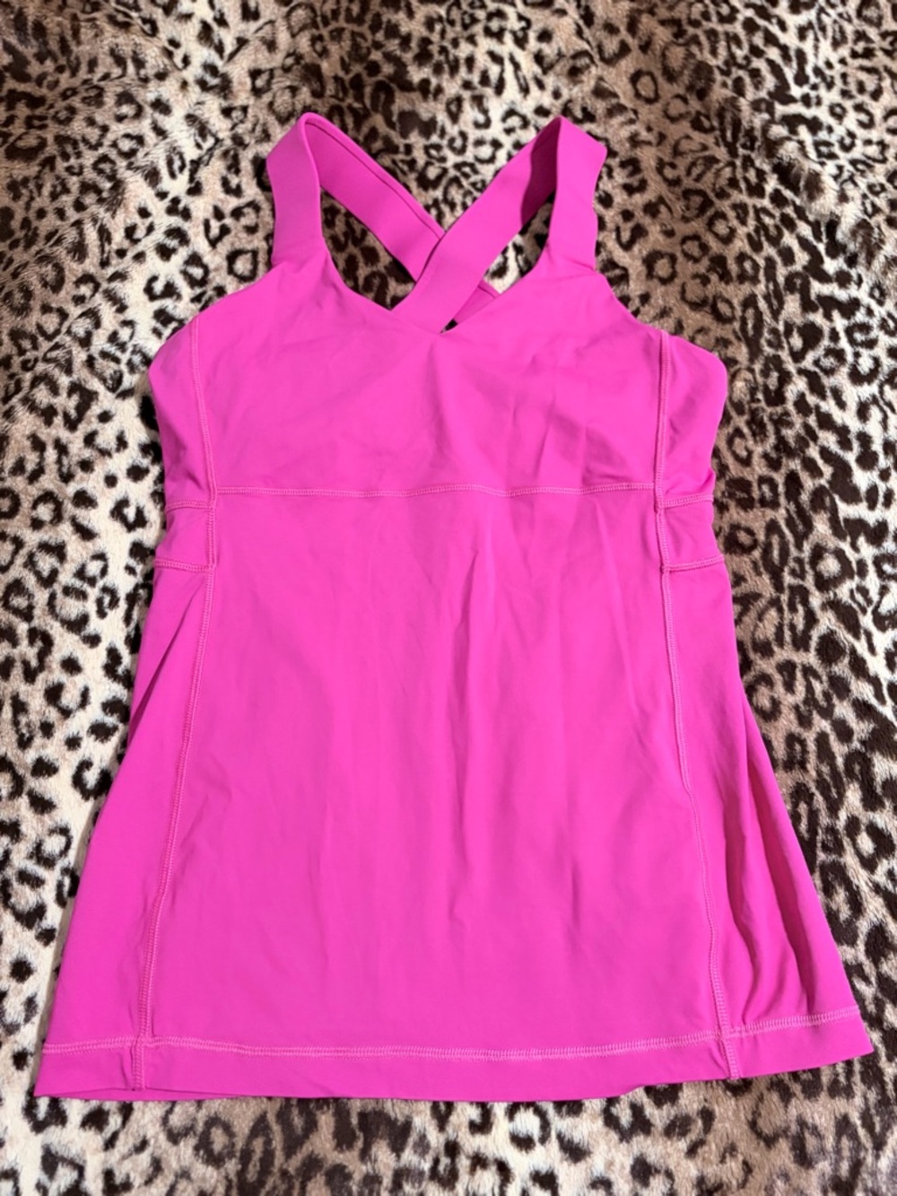Lululemon Hot Pink Women's Crossback Athletic Tank Top